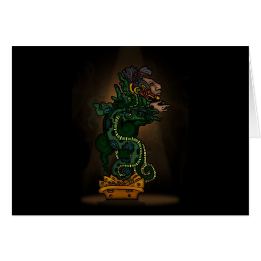 Mayan Serpent God (Front Horizontal)