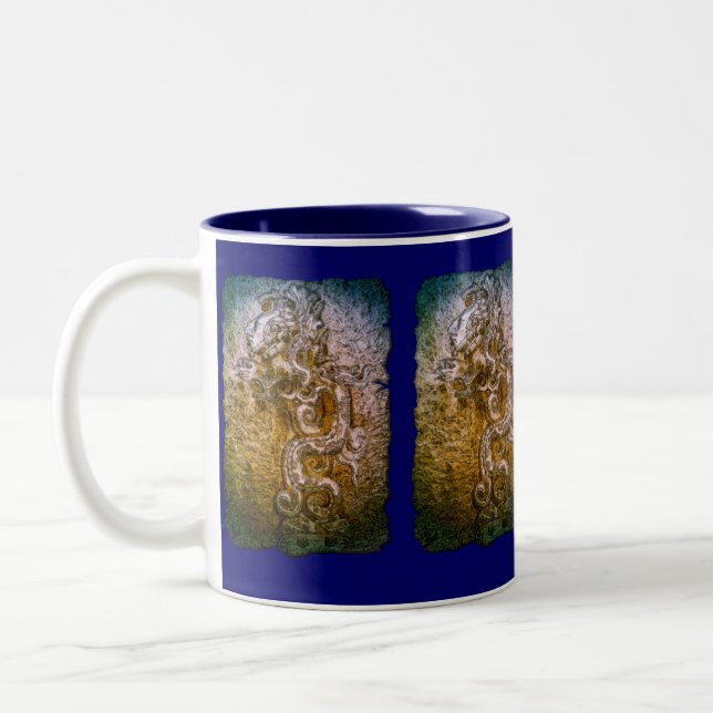 Mayan Serpent God History Mug (Left)