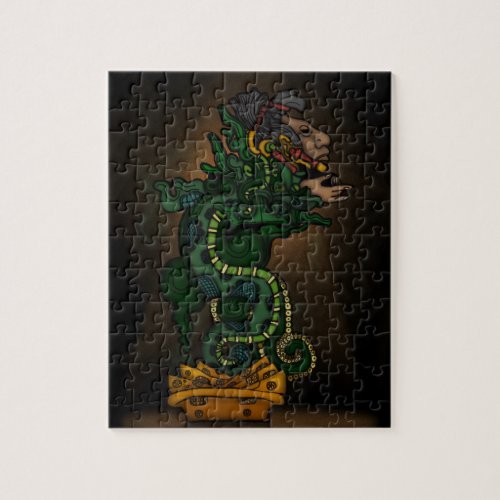 Mayan Serpent God Jigsaw Puzzle