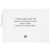 Mayan Serpent-gold Cards (Back Horizontal)