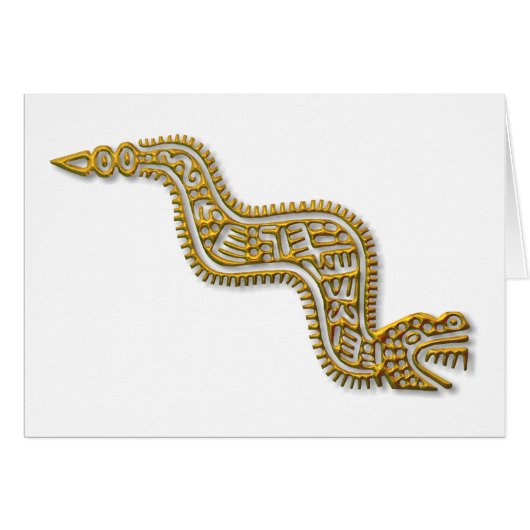 Mayan Serpent-gold Cards (Front Horizontal)
