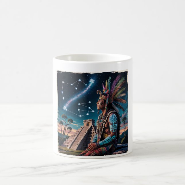 Mayan Shaman Stargazer Mug | Jungle Warrior (Center)