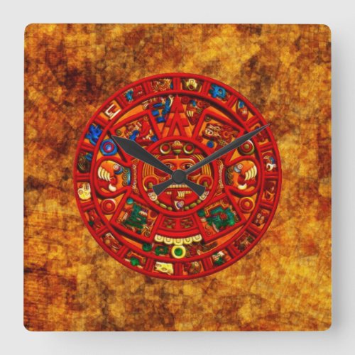 Mayan Sun Calendar Aztec Mexican History Clock