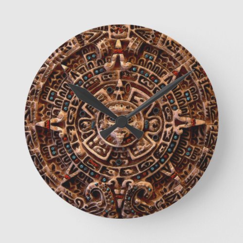 Mayan Sun Calendar Aztec Mexican History Clock