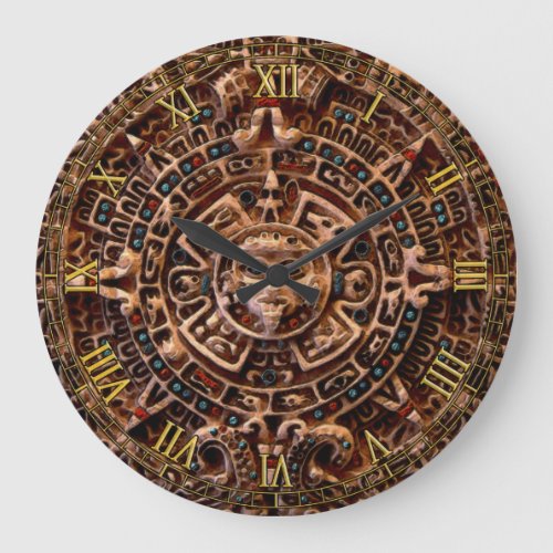 Mayan Sun Calendar Aztec Mexico History Clock
