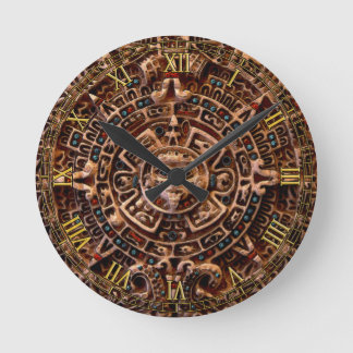Mayan Sun Calendar Aztec Mexico History Clock