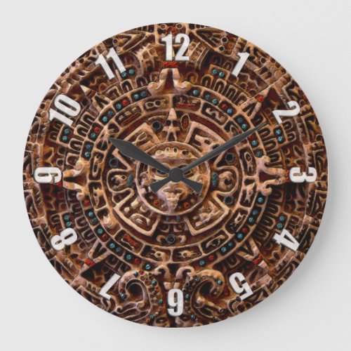 Mayan Sun Calendar Aztec Mexico History Clock