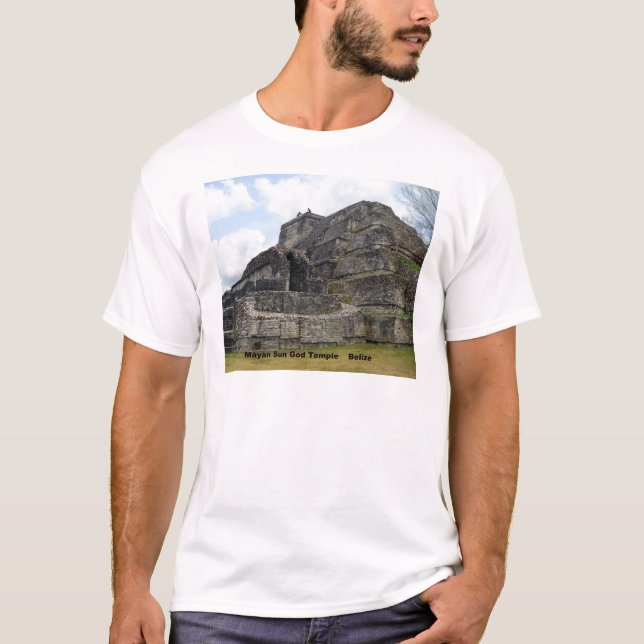 Mayan Sun God Temple, Belize T-Shirt (Front)