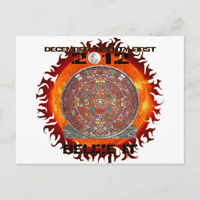Mayan Sun Postcard (Front)