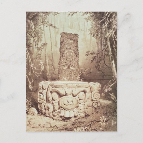 Mayan temple Honduras Postcard