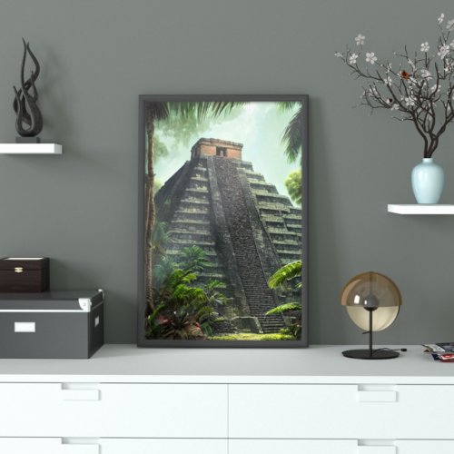 Mayan Temple Poster