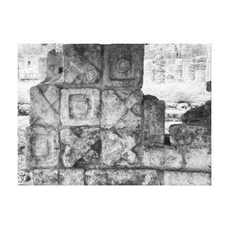 Mayan Tic-Tac-Toe? Canvas Print
