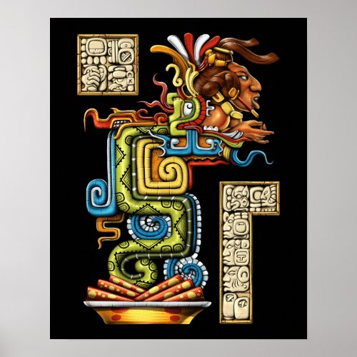 Mayan Vision Serpent Poster
