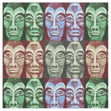 Mayan Warriors - Trendy Modern Avant-Garde Fabric Mayan Warriors - Trendy Modern Avant-Garde Fabric