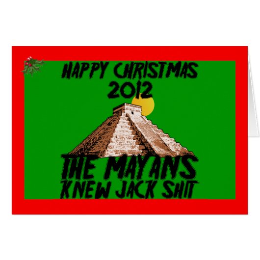 Mayans 2012 cards (Front Horizontal)