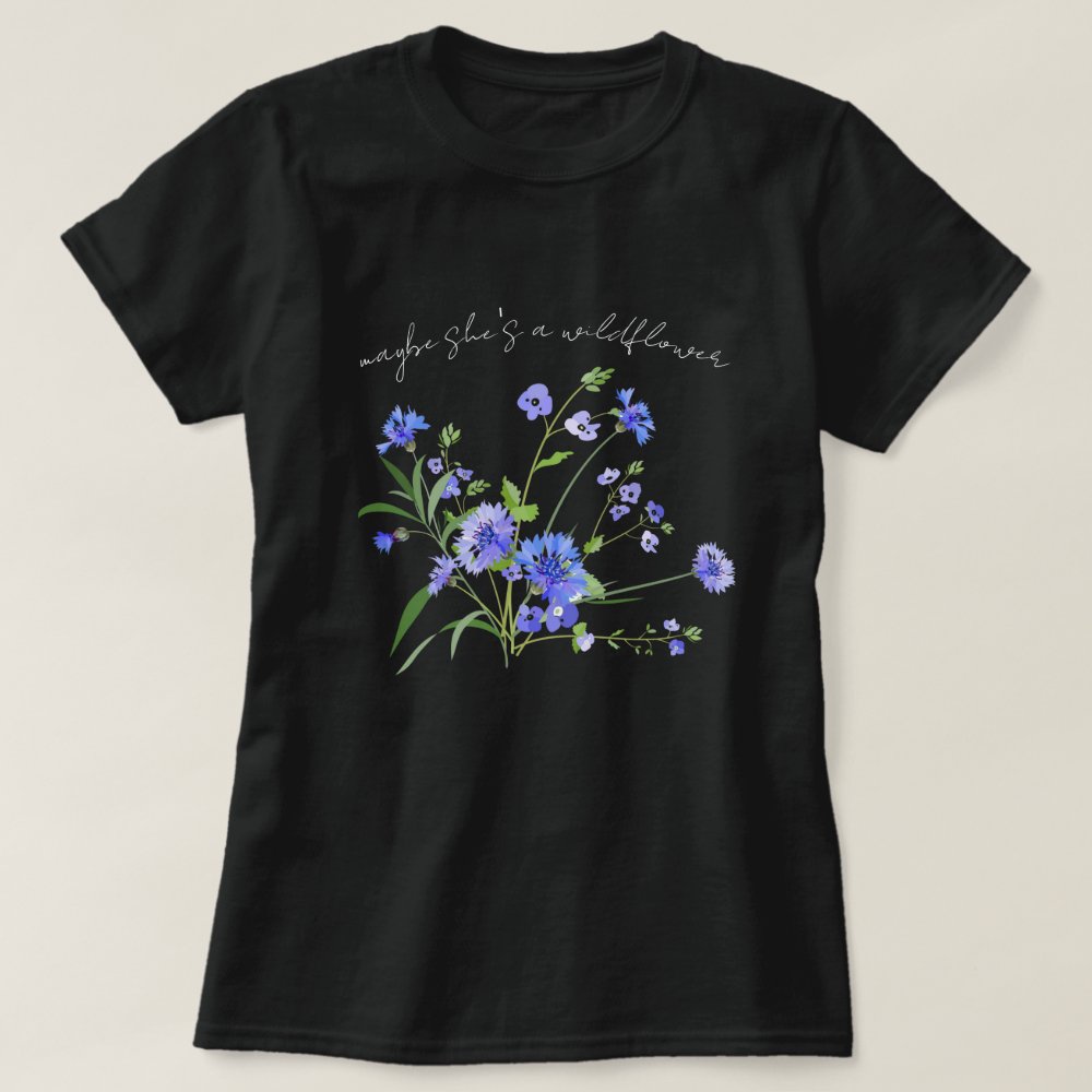 Discover Maybe She's a Wildflower Botanical Boho Cute T-Shirt