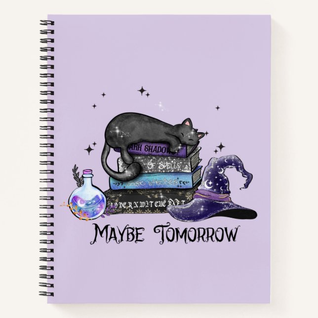 Maybe Tomorrow – Black Cat, Books & Witchy Vibes (Front)