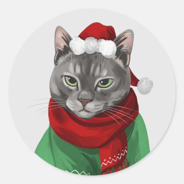 Maybelle Jones Christmas Card Envelope Seals (Front)