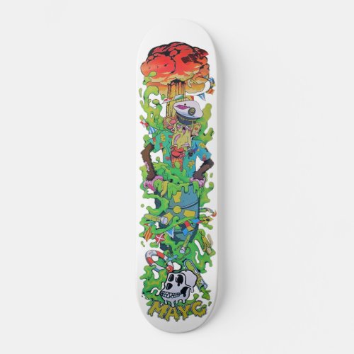 MAYC White Deck _ Skateboard