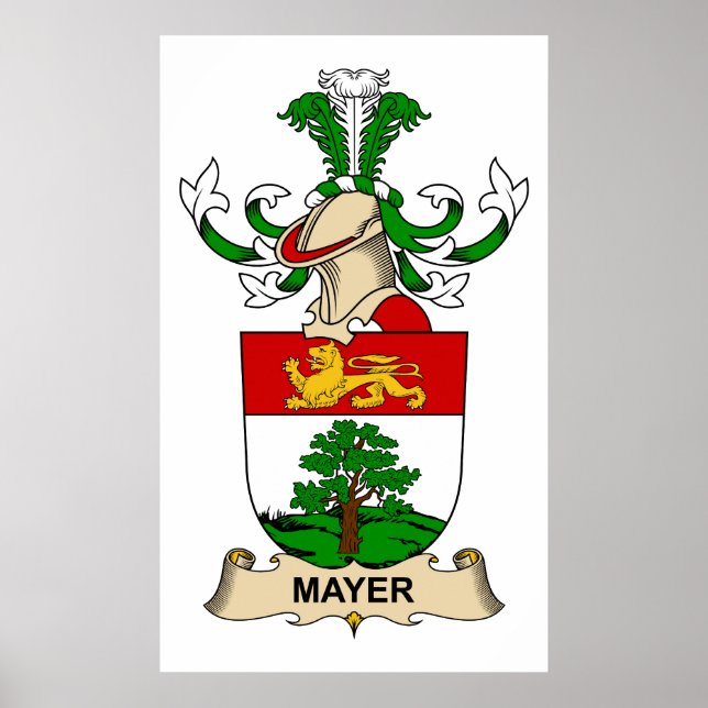 Mayer Family Crest Poster (Front)