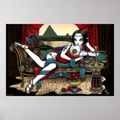 "Mayet" Egyptian Goddess Maat Angel Art Poster