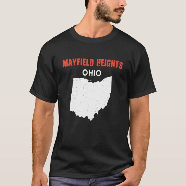 MAYFIELD HEIGHTS Ohio USA State America Travel Ohi T-Shirt (Front)