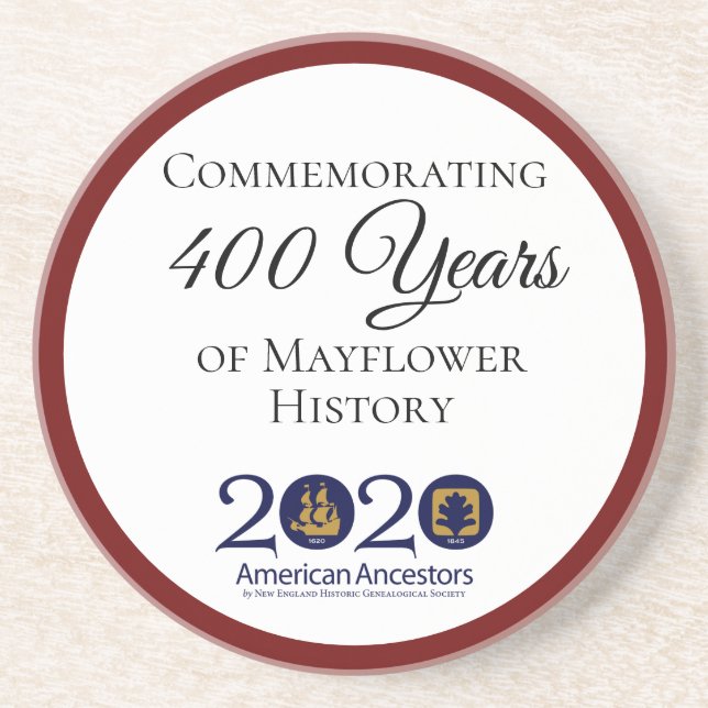 Mayflower 2020 American Ancestors Coaster (Front)