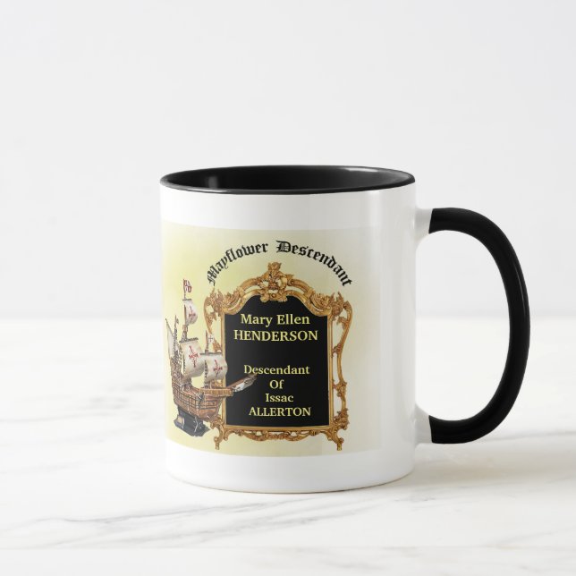 Mayflower Descendant Coffee Mug (Right)