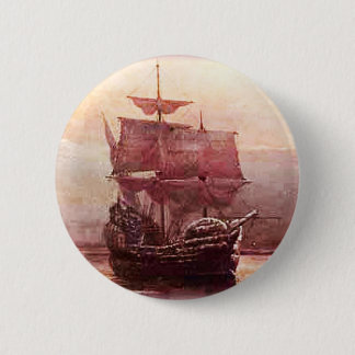Mayflower in the Hudson Harbor Pinback Button