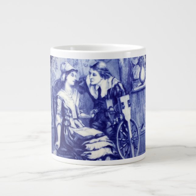 Mayflower Lovers John Alden & Patricia Mullins Giant Coffee Mug (Front)