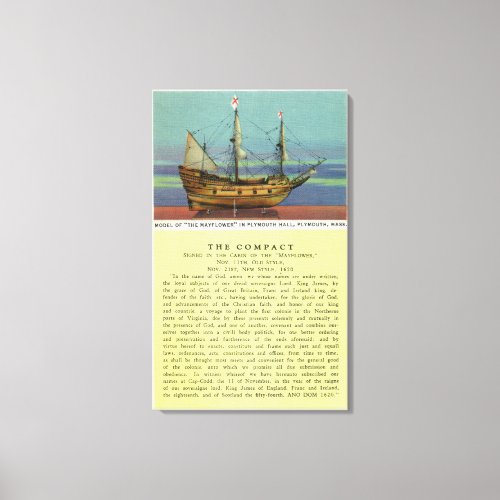 Mayflower Model Canvas Print