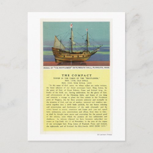Mayflower Model Postcard
