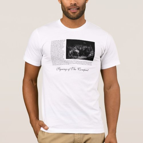 Mayflower Pilgrim Fathers _ Signing of the Compact T_Shirt