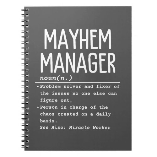 Mayhem Manager Notebook