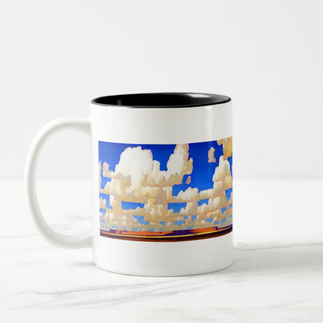 Maynard Dixon Cloud World Two-Tone Coffee Mug (Left)