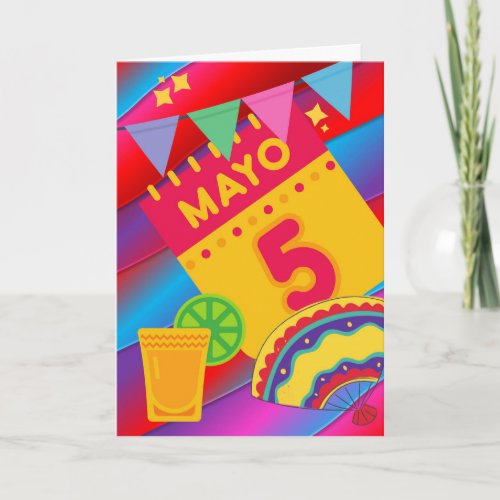 Mayo 5 Cinco de Mayo Colorful Celebration Card