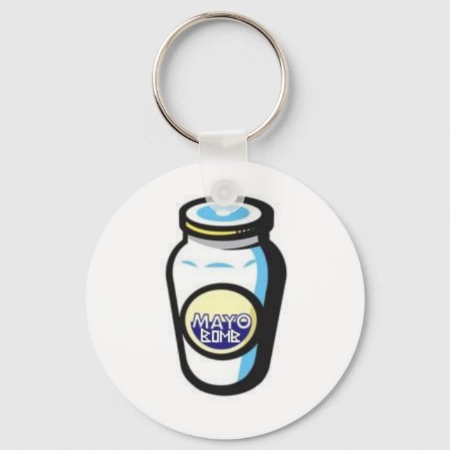 Mayo Bomb Jar Keychain (Front)