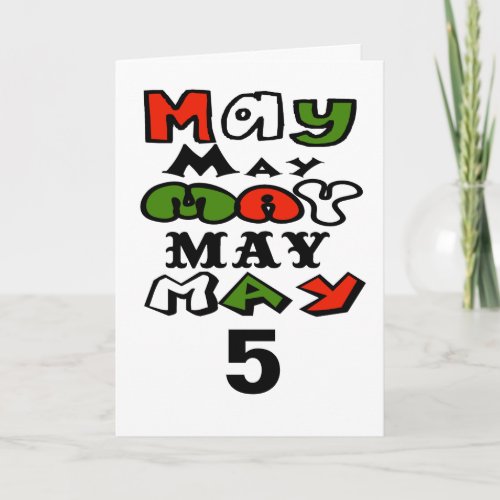 Mayo May 5 Greetng Card to Customize