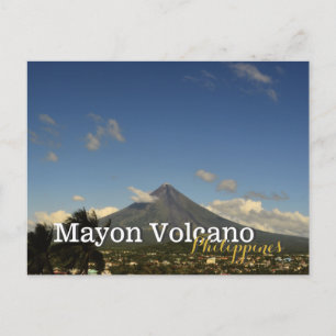 Mayon Volcano Albay Bicol Philippines Postcard