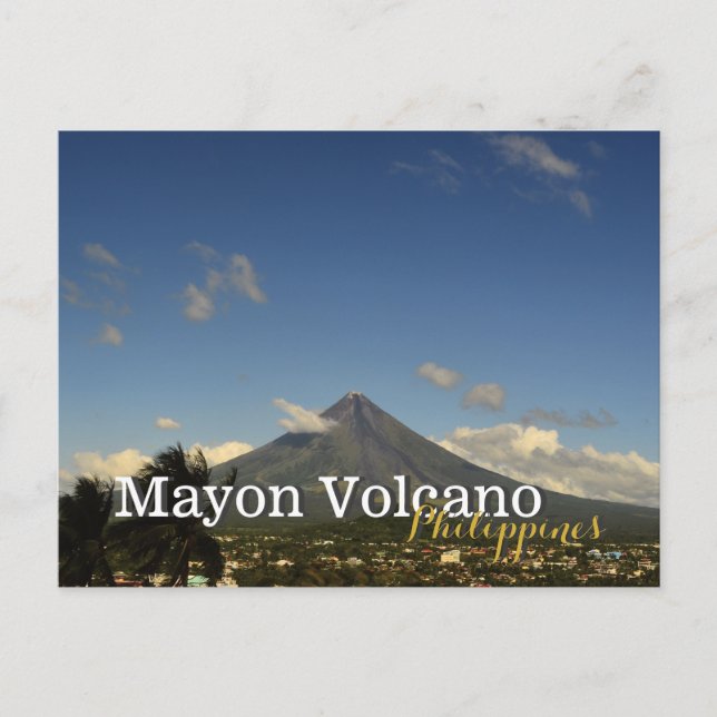 Mayon Volcano Albay Bicol Philippines Postcard (Front)