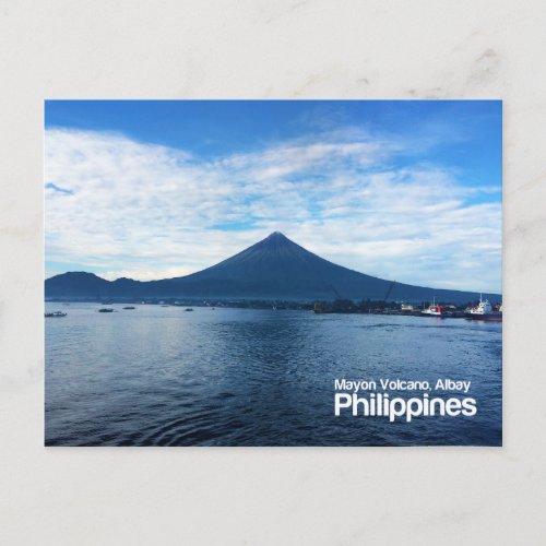 Mayon Volcano Albay Philippines Postcard