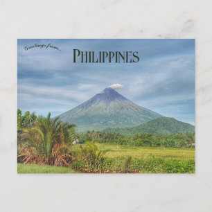 Mayon Volcano Albay Philippines Postcard