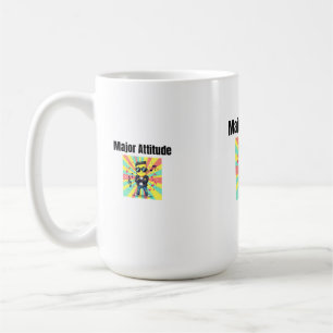 Mayor Attitude - Cool Confident Kid Cartoon with S Coffee Mug
