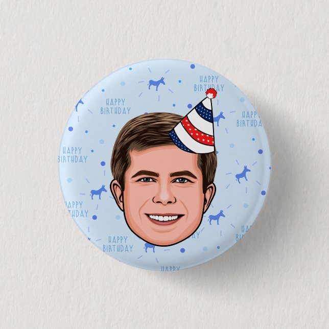 MAYOR BIRTHDAY BUTTON (Front)