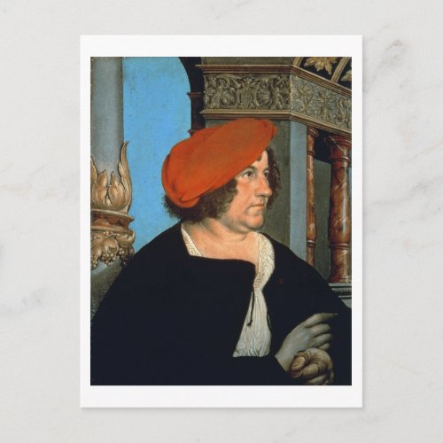 Mayor Jakob Meyer zum Hasen 1516 tempera on lime Postcard