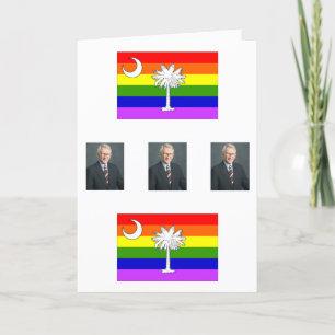 mayor, mayor, mayor, SC Rainbow Flag, SC Rainbo... Holiday Card