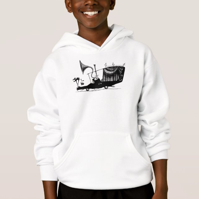 Mayor of Halloween Town Driving Hearse Hoodie (Front)