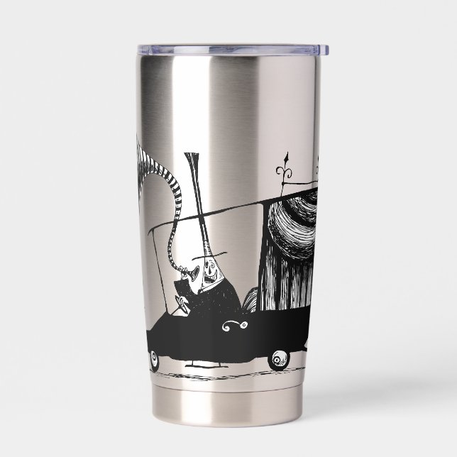 Mayor of Halloween Town Driving Hearse Insulated Tumbler (Left)
