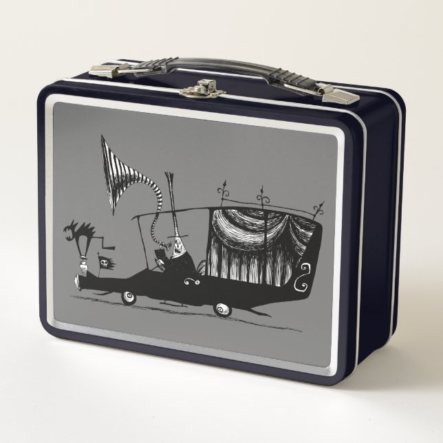Mayor of Halloween Town Driving Hearse Metal Lunch Box (Front)