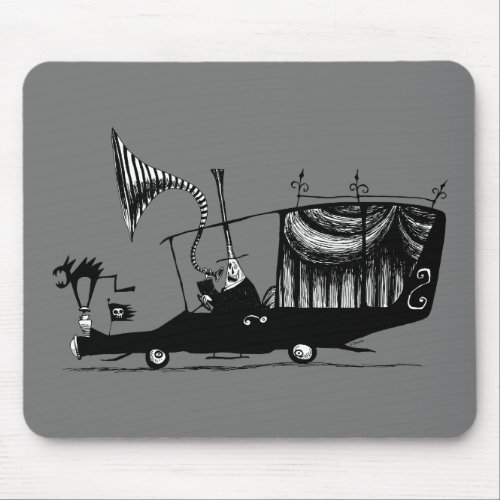 Mayor of Halloween Town Driving Hearse Mouse Pad